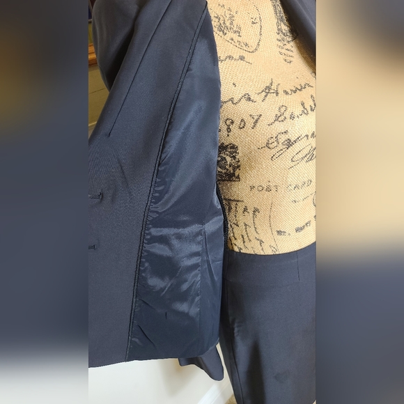 Navy Wool Ann Taylor Skirt Suit - Picture 10 of 11